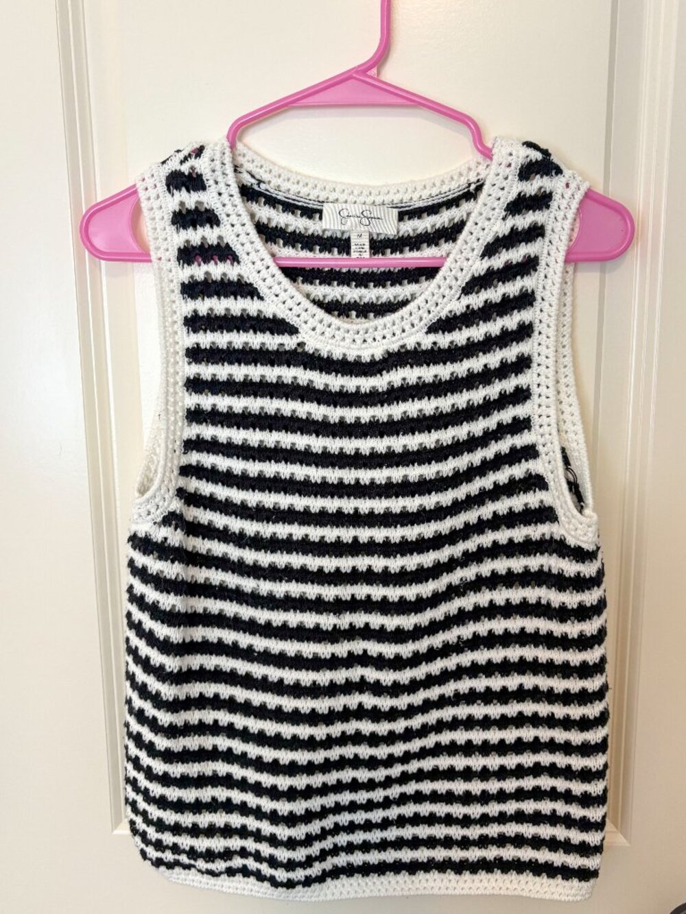 Jessica Simpson Crochet Knit Sweater Tank Top